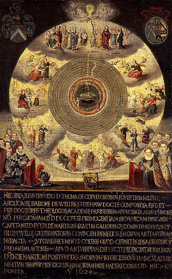 British (English) School - A Religious Allegory with Sigur Thomas Copley (1532–1584), MP, and Family - 726071 - National Trust