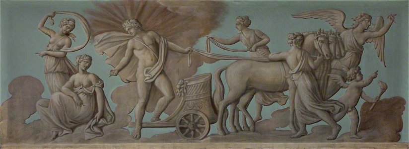 British (English) School - Apollo, Night, Dawn (Aurora), and the Hours - 108789 - National Trust