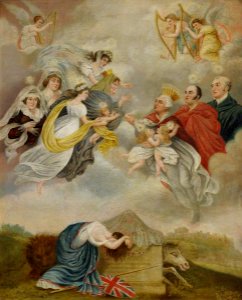 British (English) School - Britannia Mourning the Deaths of Members of the Royal Family and Their Apotheosis - 207797 - National Trust