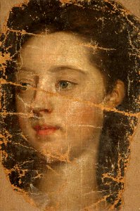 British (English) School - Fragment of a Girl's Head - 254689 - National Trust