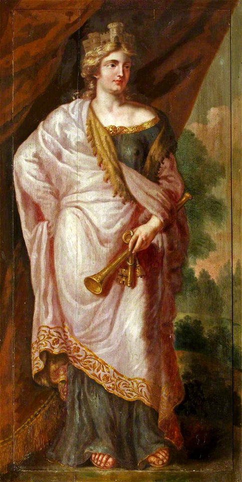 British (English) School - Cybele as the Personification of Earth and Ruler of Nature-Courage or Fortitude - 1553509 - National Trust