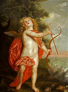 British (English) School - Cupid Preparing His Bow to Strike Pluto (after Van Dyck) - 1553471 - National Trust. Free illustration for personal and commercial use.