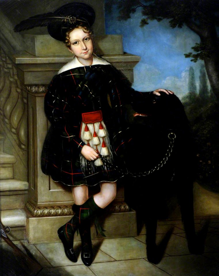 British (English) School - George Ridehalgh (1835–1892), as a Boy in a Belted Plaid* - 1519306 - National Trust