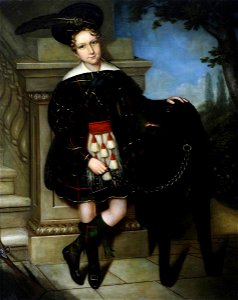 British (English) School - George Ridehalgh (1835–1892), as a Boy in a Belted Plaid* - 1519306 - National Trust