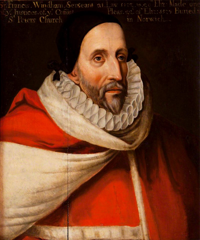 British (English) School - Judge Francis Windham (d.1592) - 1401235 - National Trust