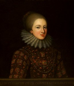 British (English) School - Lady Elizabeth Cecil (1596–1672), Countess of Berkshire - 932277 - National Trust