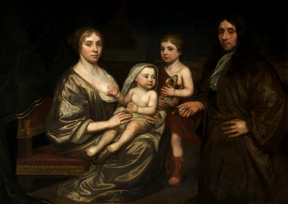British (English) School - George Booth (1639–1719), of Chester, His Wife Martha Hawtrey (d.1718), and Their Children, John and Katherine - 932395 - National Trust