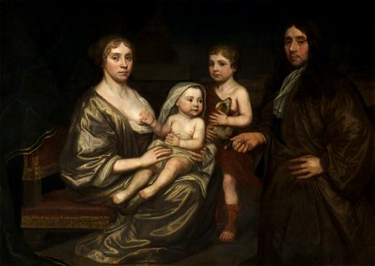 British (English) School - George Booth (1639–1719), of Chester, His Wife Martha Hawtrey (d.1718), and Their Children, John and Katherine - 932395 - National Trust