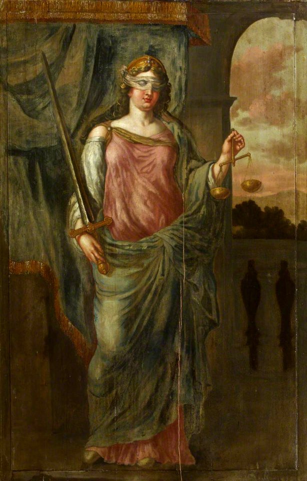 British (English) School - Justice (after an engraving by Hubertus Quellinus) - 1553519 - National Trust