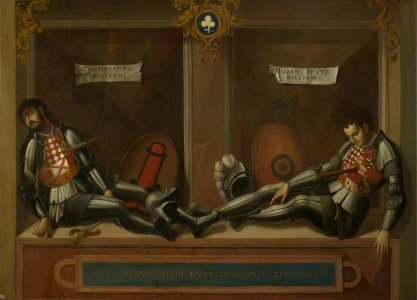 British (English) School - Imaginary Monument to Thomas Fitzwilliam (d.1513) and John Fitzwilliam (before 1498–1513) - 1210346 - National Trust