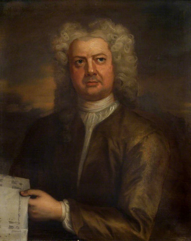 British (English) School - James Gibbs (1682–1754), Holding a Plan of St Mary le Strand, London - 207913 - National Trust