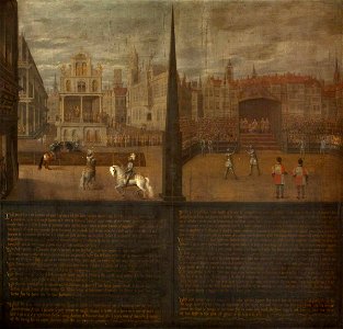 British (English) School - Historical Picture showing Sir John Astley (1408–1484), KG, Participating in a Tournament in Paris b - 1276881 - National Trust