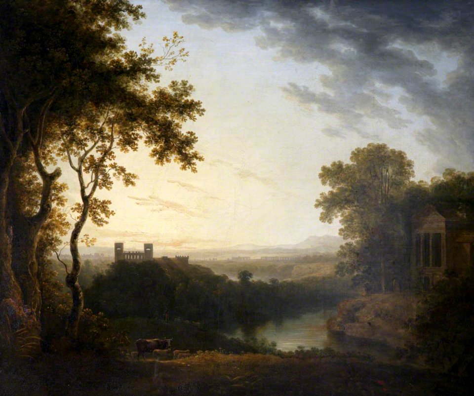 British (English) School - Ideal Classical Landscape - 987443 - National Trust