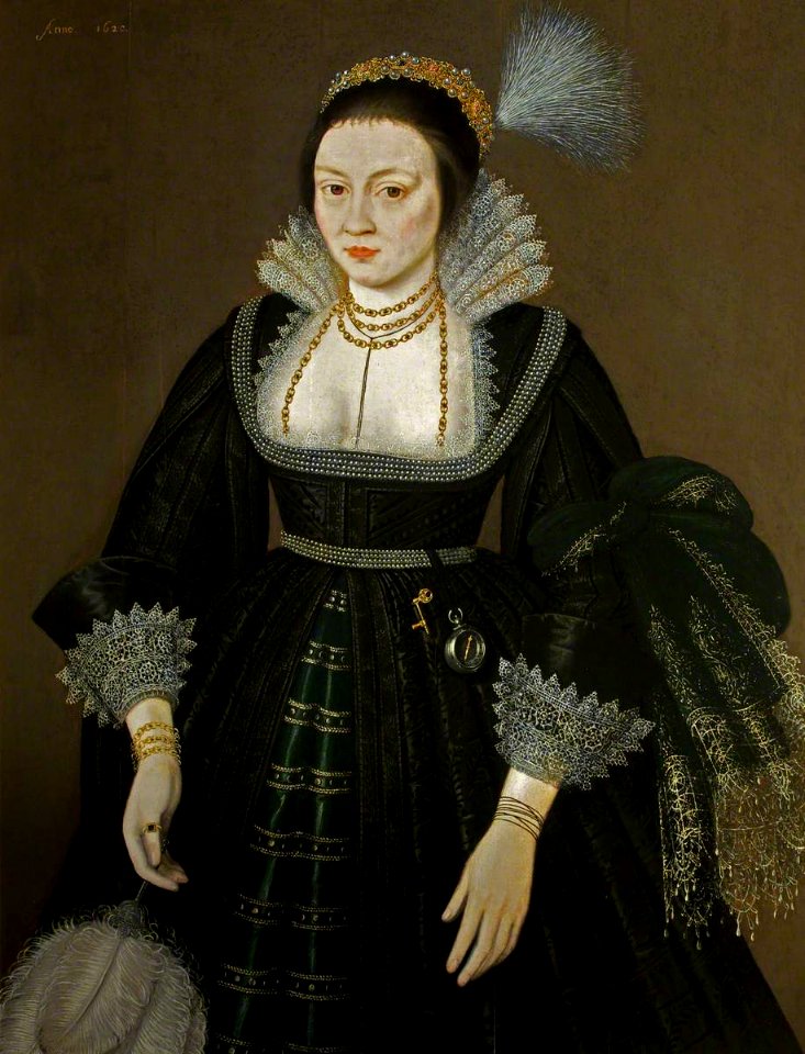 British (English) School - Portrait of a Lady of the Morgan Family (possibly Elizabeth Wintour, b.1564, Lady Morgan) - 1553675 - National Trust