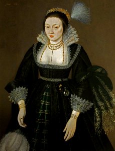 British (English) School - Portrait of a Lady of the Morgan Family (possibly Elizabeth Wintour, b.1564, Lady Morgan) - 1553675 - National Trust