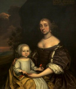 British (English) School - N. Mainwaring, Lady Busby, and Her Daughter, Hester Busby (d.1724), Later the Honourable Mrs Thomas Egerton - 1298252 - National Trust