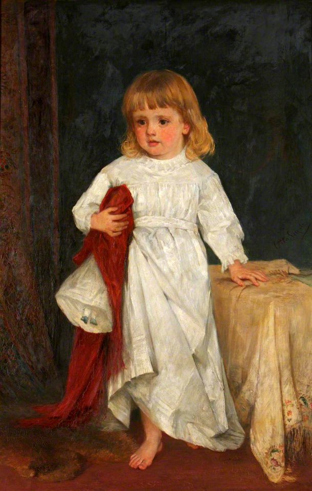 British (English) School - Olive Mary Wolryche-Whitmore (1879–1951), Later Mrs Eustace Scott Hamilton-Russell, as a Child - 814212 - National Trust