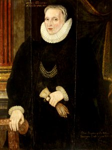 British (English) School - Portrait of a Lady, Inscribed as Aged 50 in 1580, Called 'Olive Sharington, Mrs John Talbot (d.1646) - 996317 - National Trust