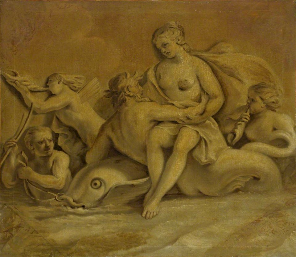 British (English) School - Neptune Rescuing Amymone - 926862.8 - National Trust
