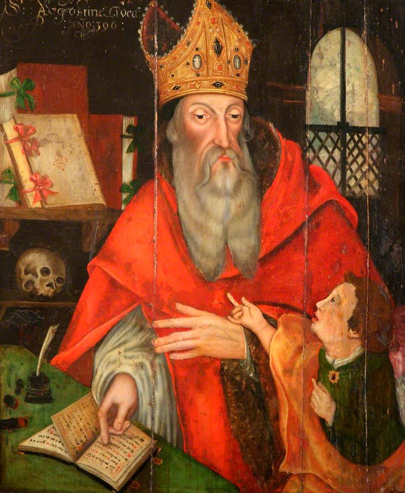 British (English) School - One of the Four Doctors of the Western Church, Saint Augustine (AD 354–430), Bishop of Hippo - 1430444 - National Trust