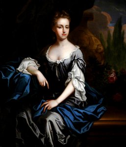 British (English) School - Portrait of an Unknown Lady in Blue - 593120 - National Trust