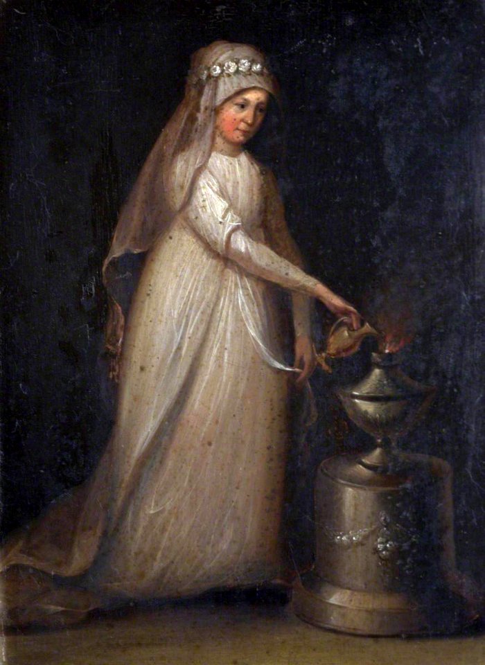 British (English) School - Portrait of a Woman as a Vestal Virgin - 1313475 - National Trust