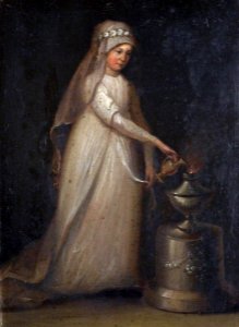 British (English) School - Portrait of a Woman as a Vestal Virgin - 1313475 - National Trust