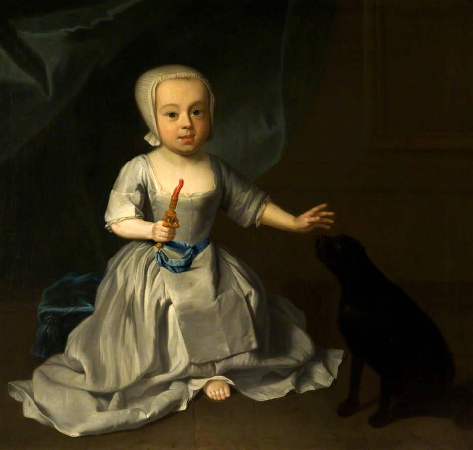 British (English) School - Portrait of an Unknown Small Child with a Puppy (possibly George Harry Grey, 1737–1819, Lord Grey of Groby, Later 5th Earl of Stamford) - 932366 - National Trust