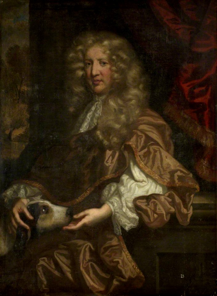 British (English) School - Portrait of an Unknown Man with a Dog - 1210293 - National Trust