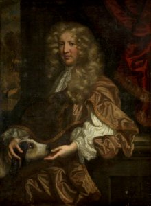 British (English) School - Portrait of an Unknown Man with a Dog - 1210293 - National Trust