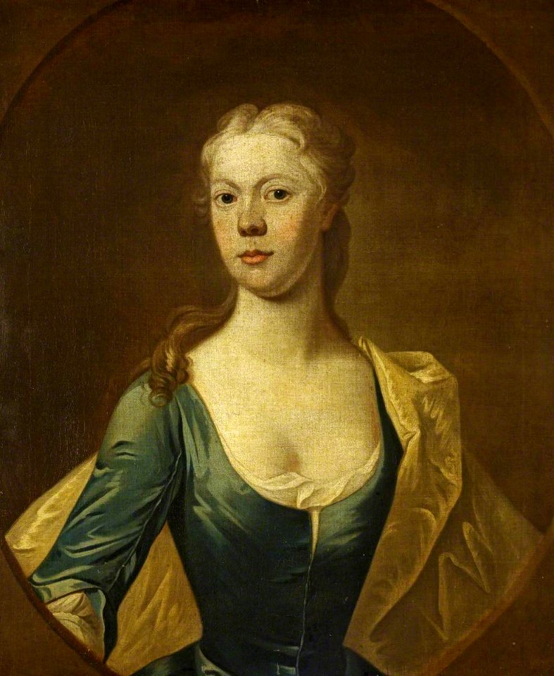 British (English) School - Portrait of an Unknown Lady in a Blue Dress - 222687 - National Trust