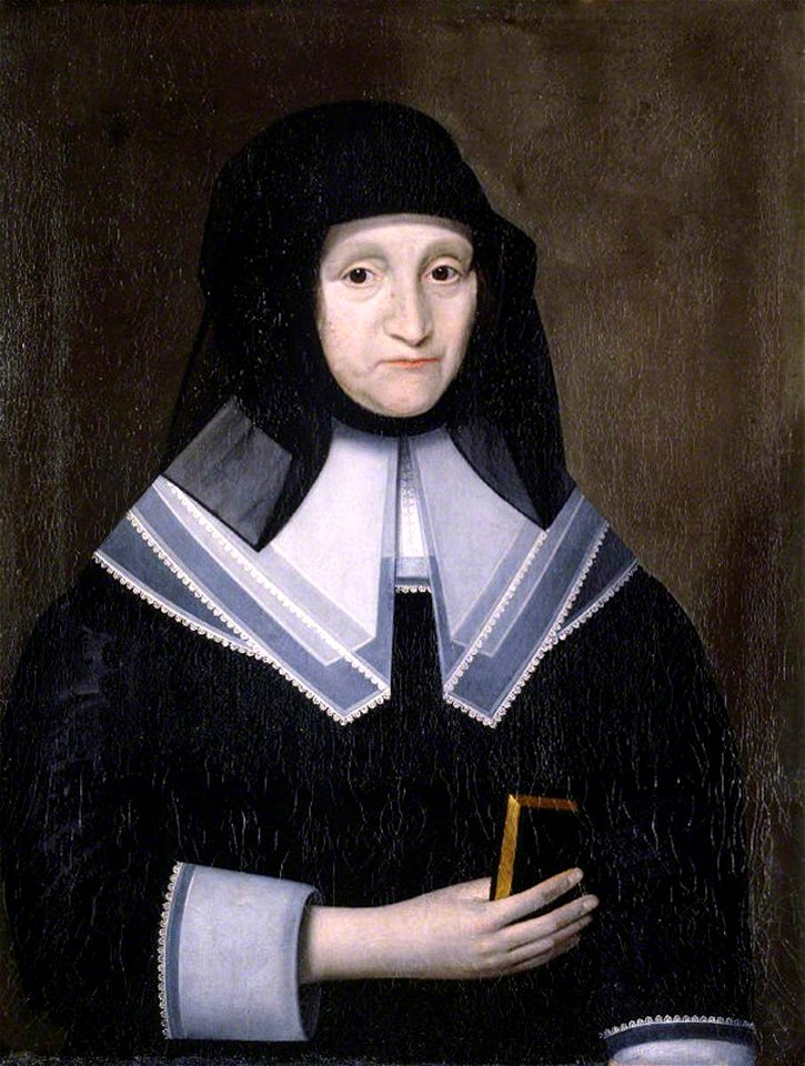 British (English) School - Portrait of an Unknown Old Woman in Black Holding a Book (wife of the supposed common councilman, la - 1257206 - National Trust