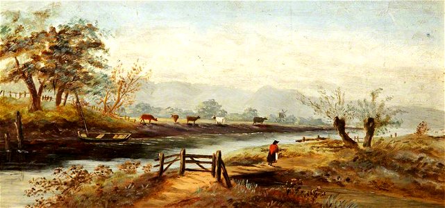 British (English) School - River Landscape - 170408 - National Trust
