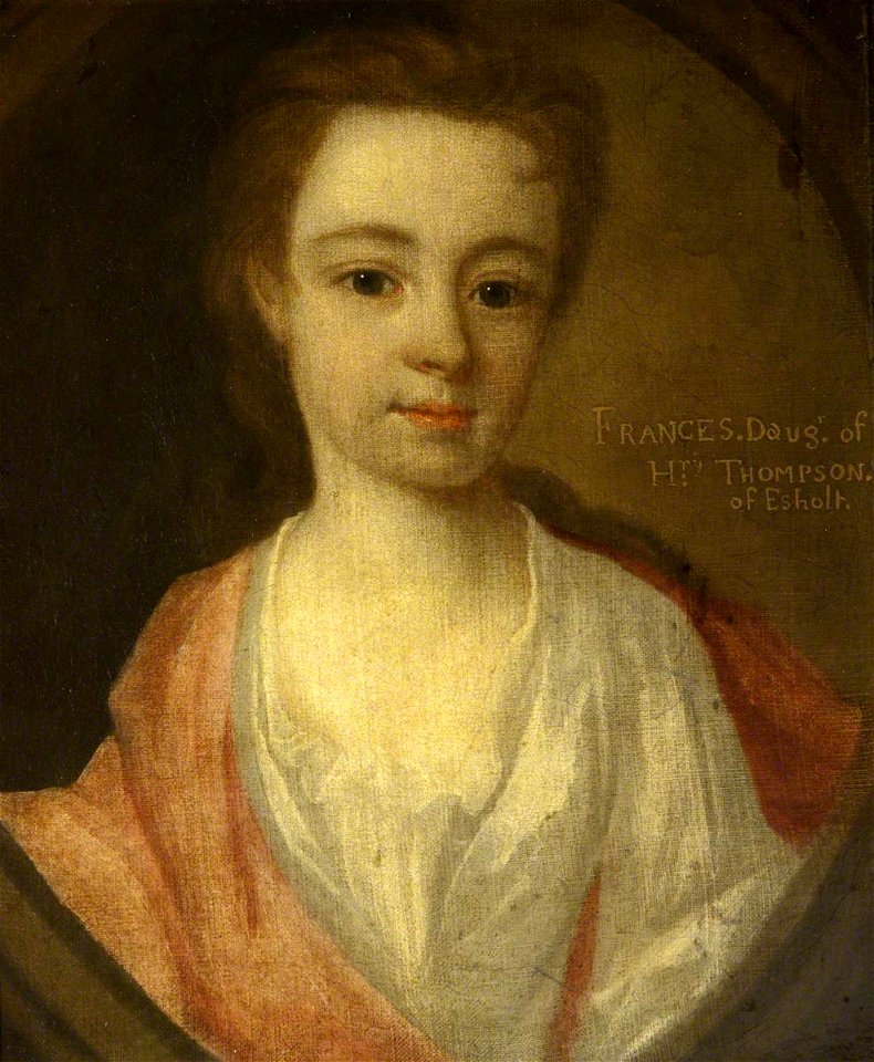 British (English) School - Portrait of an Unknown Young Girl (inscribed as 'Frances Thompson of Esholt', but possibly Elizabeth Ord, 1711–1759) - 584407 - National Trust