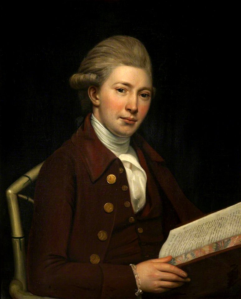 British (English) School - Portrait of an Unknown Young Man Holding a Book - 1230236 - National Trust