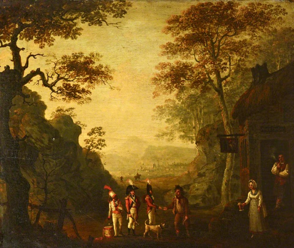 British (English) School - Recruiting Scene in a Landscape Setting - 515741 - National Trust