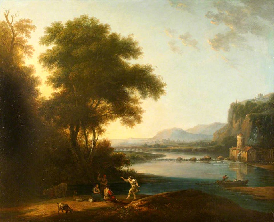 British (English) School - River Landscape (after Claude Lorrain) - 814200 - National Trust