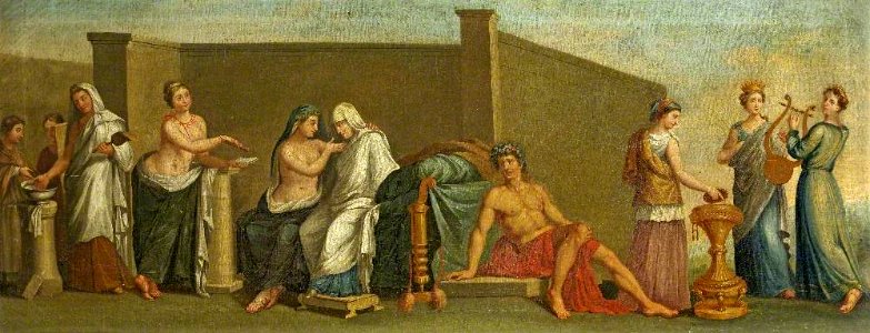 British (English) School - The Aldobrandini Wedding (after an antique fresco) - 732276 - National Trust