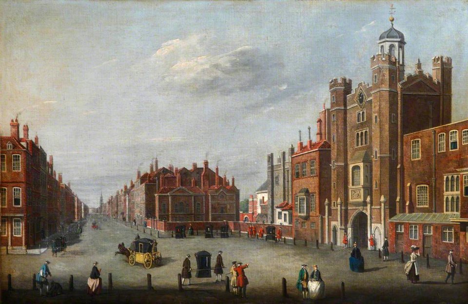 British (English) School - St James's Palace with a View of Pall Mall - 1514045 - National Trust