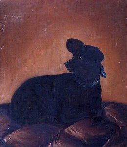 British School - A Black Dog (study) - 884912 - National Trust