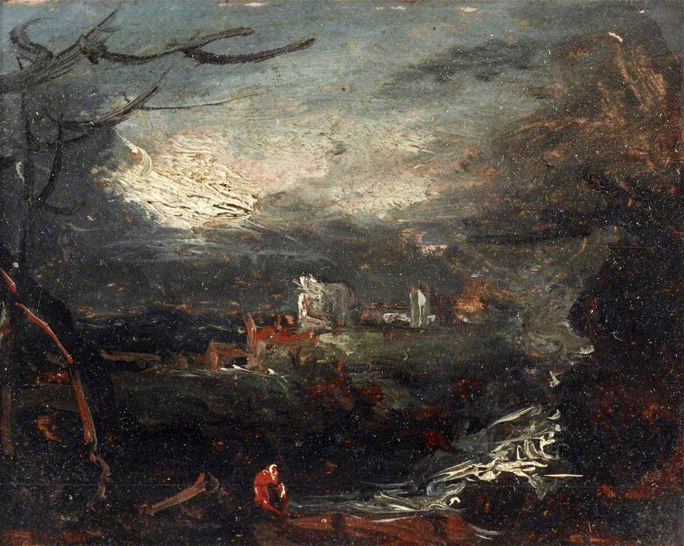 British School - A Stormy Landscape - 515516.4 - National Trust
