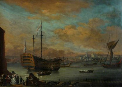 British School - Guardship in the Medway - BHC0953 - Royal Museums Greenwich