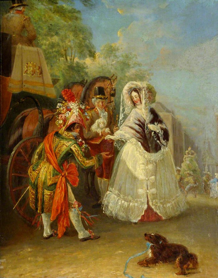 British School - Fashionable Company, with a Coach and a Maypole - 207838 - National Trust