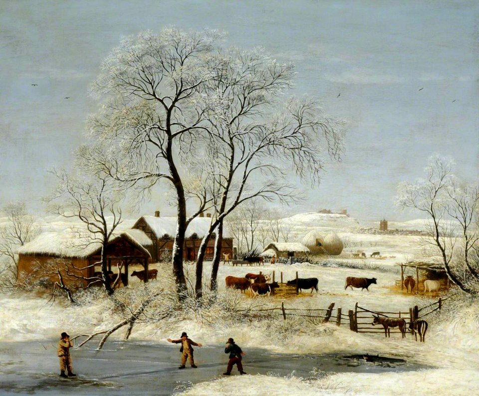 British School - A Farmstead in Winter - 290370 - National Trust