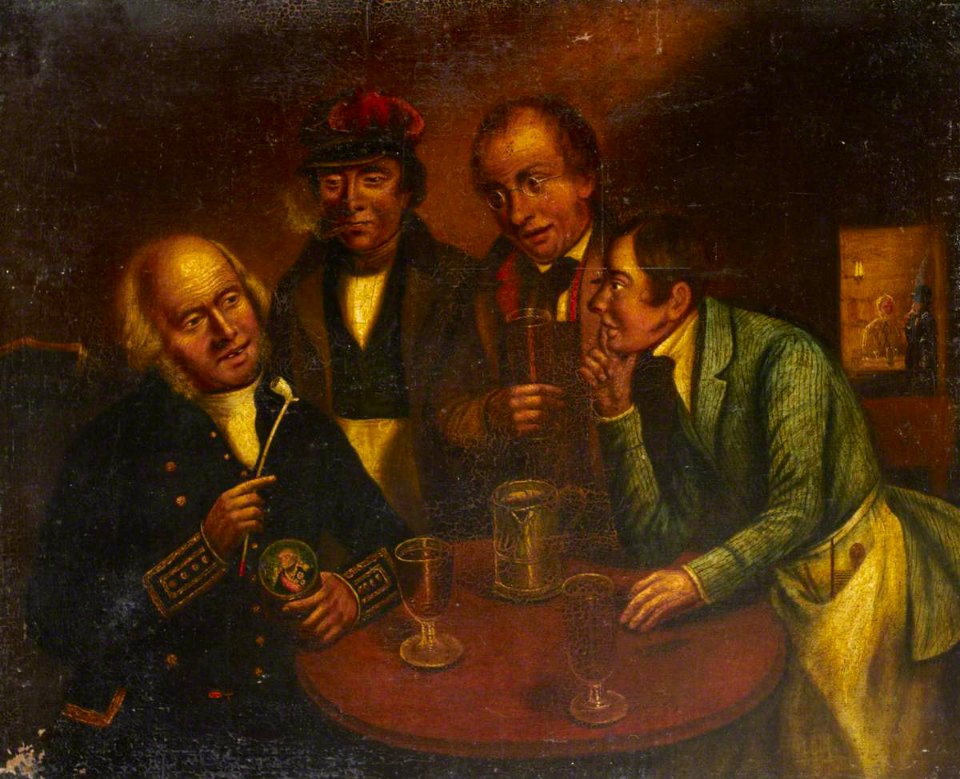 British School - A Greenwich Pensioner Telling a Story - BHC2278 - Royal Museums Greenwich