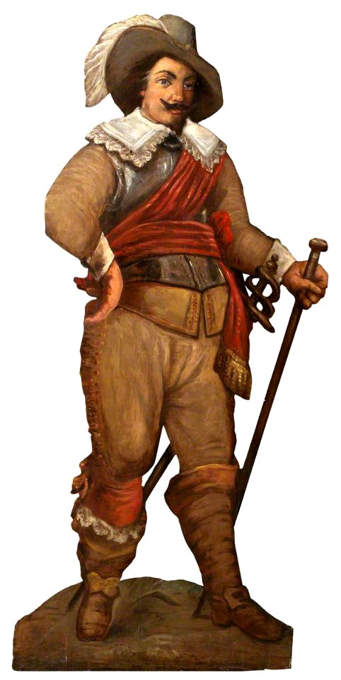 British School - Fanciful Figure of a Dutch Gallant (dummy board) - 591530 - National Trust
