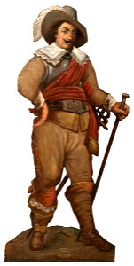 British School - Fanciful Figure of a Dutch Gallant (dummy board) - 591530 - National Trust
