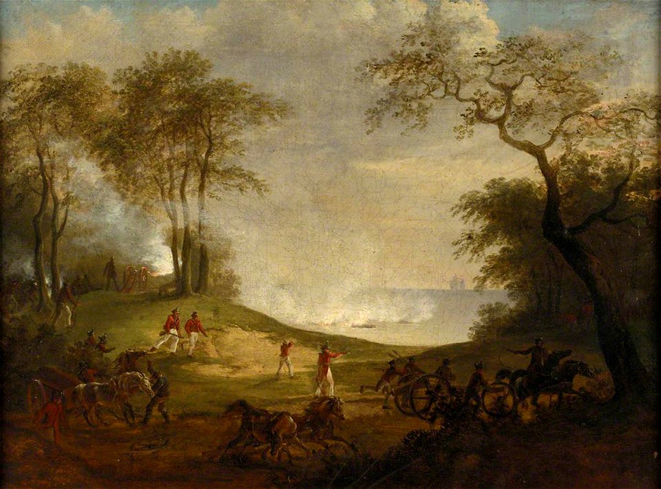 British School - Horse Artillery at the Battle of Copenhagen, 2 April 1801 - BHC0524 - Royal Museums Greenwich