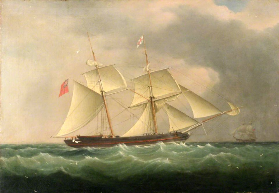British School - A Trinity House Brig - BHC1163 - Royal Museums Greenwich