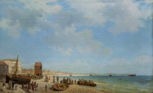 British School - Brighton Beach with the Chain Pier - 1401257 - National Trust